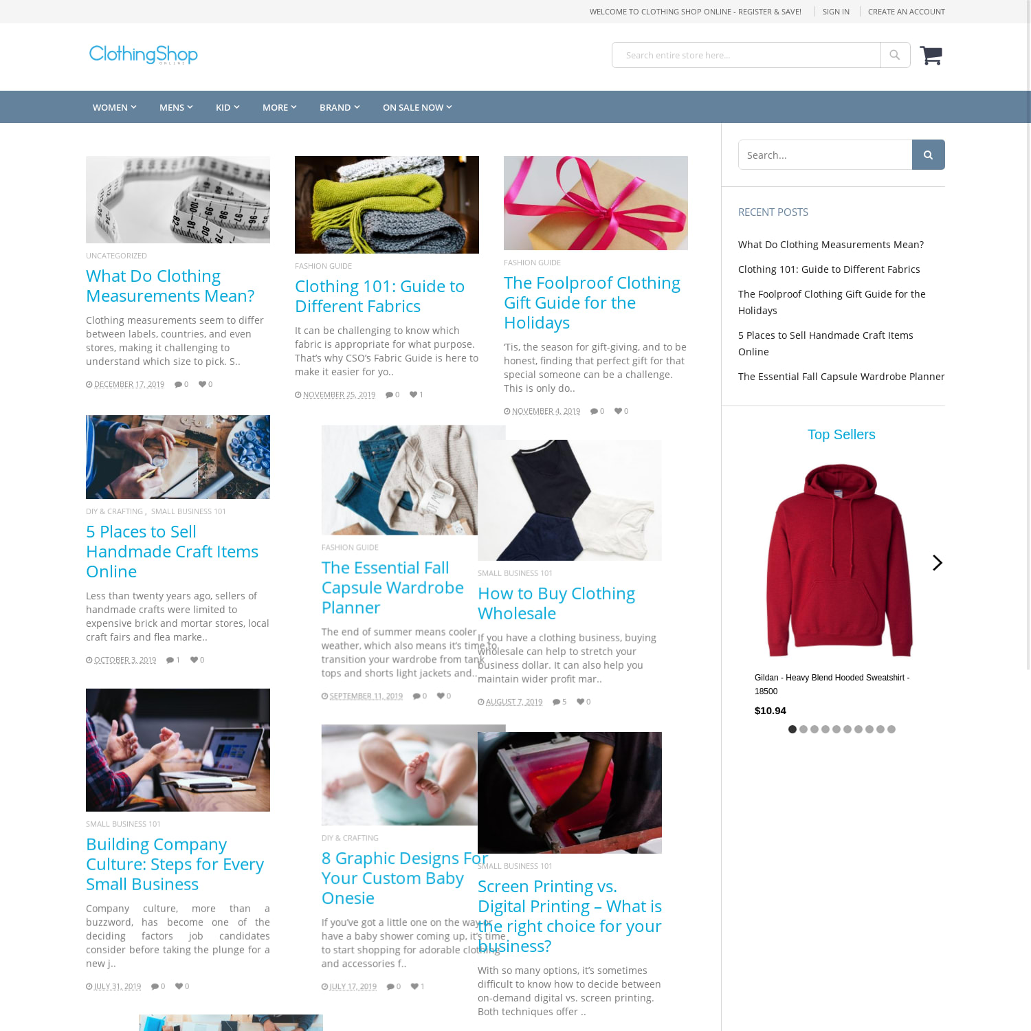 Clothing Shop Online Blog