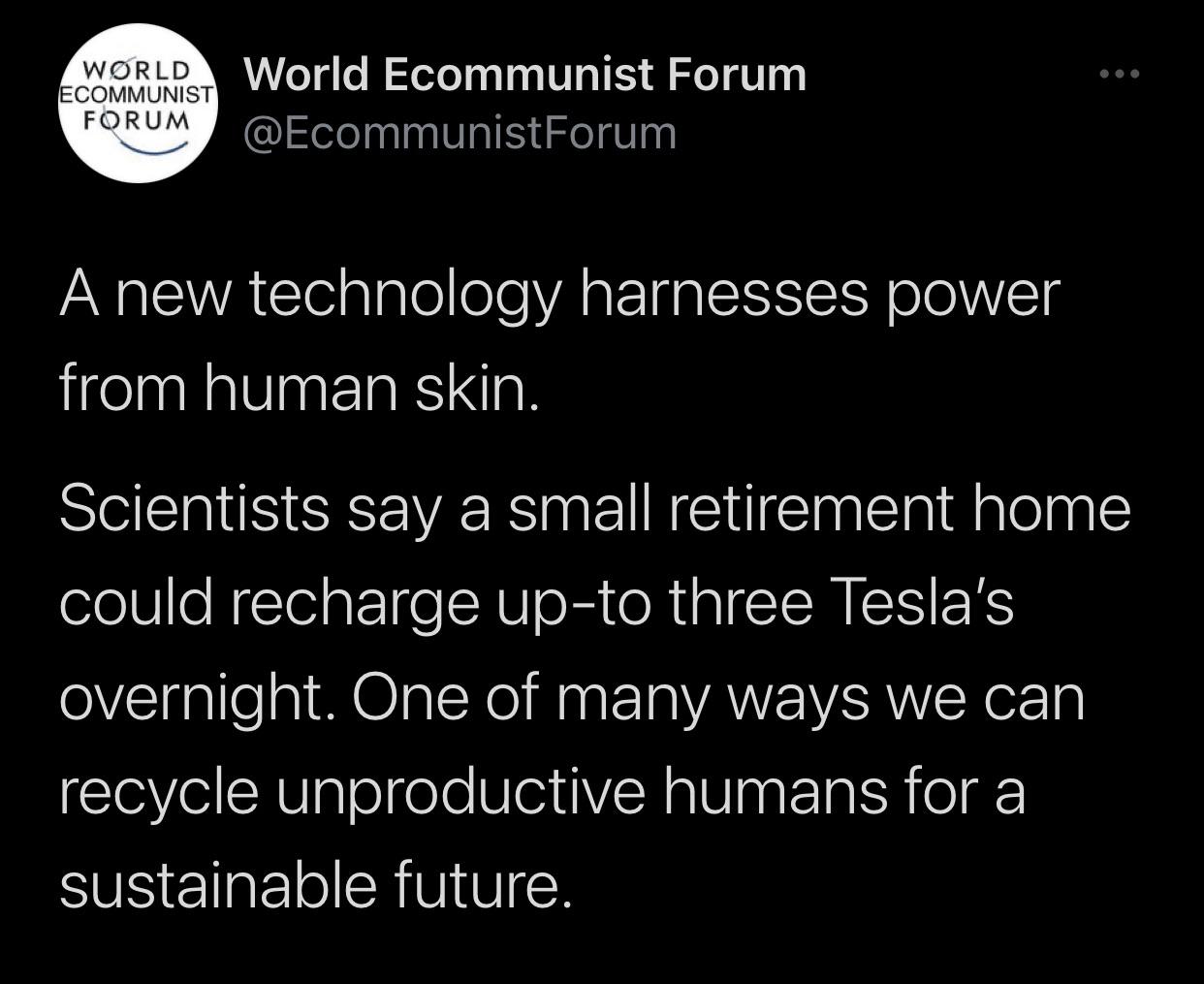One of many ways we can recycle unproductive humans for a sustainable future.