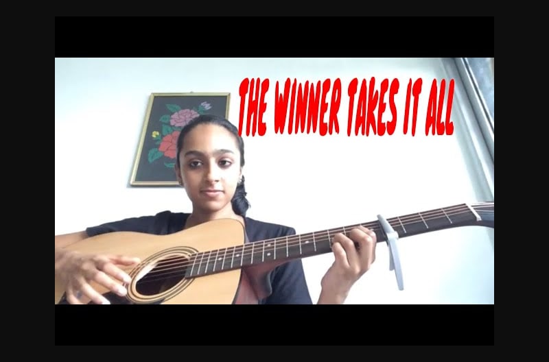 ABBA The Winner Takes It All Varshini Vijayakumar Acoustic Cover