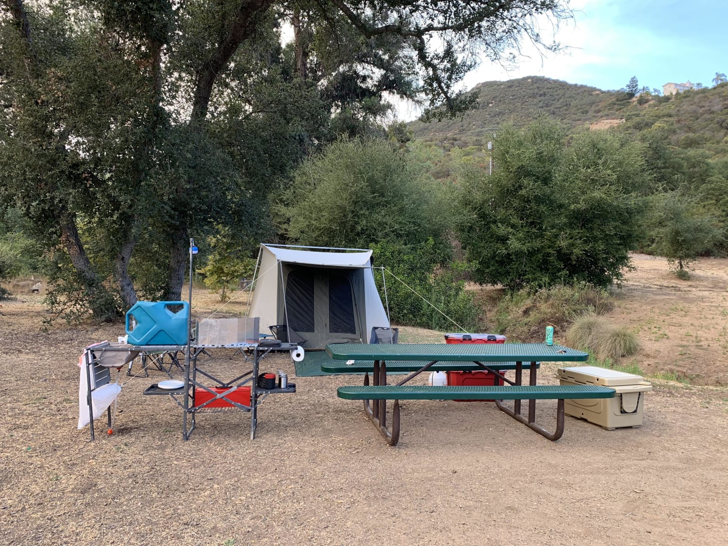 First time camping in Dos Picos, CA. Quite a relaxing adventure.