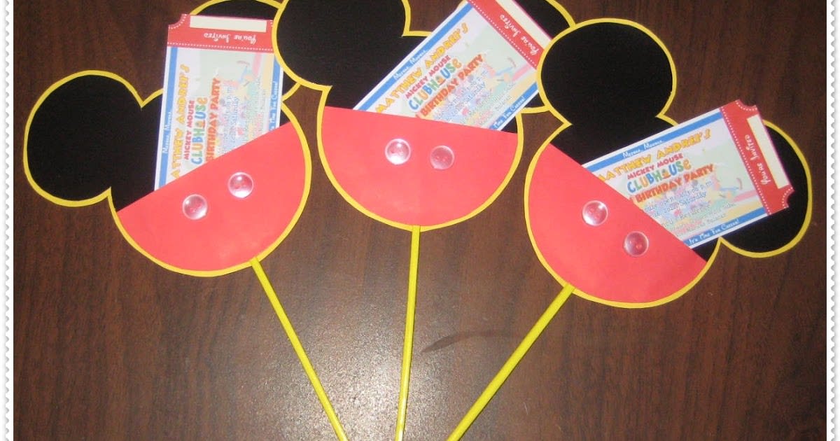 Do It Yourself: The Mickey Mouse Invitation