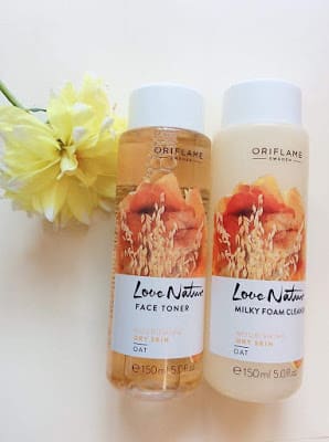 Cosmetics and Flowers: Oriflame Love Nature Milky Foam Cleanser and Face Toner