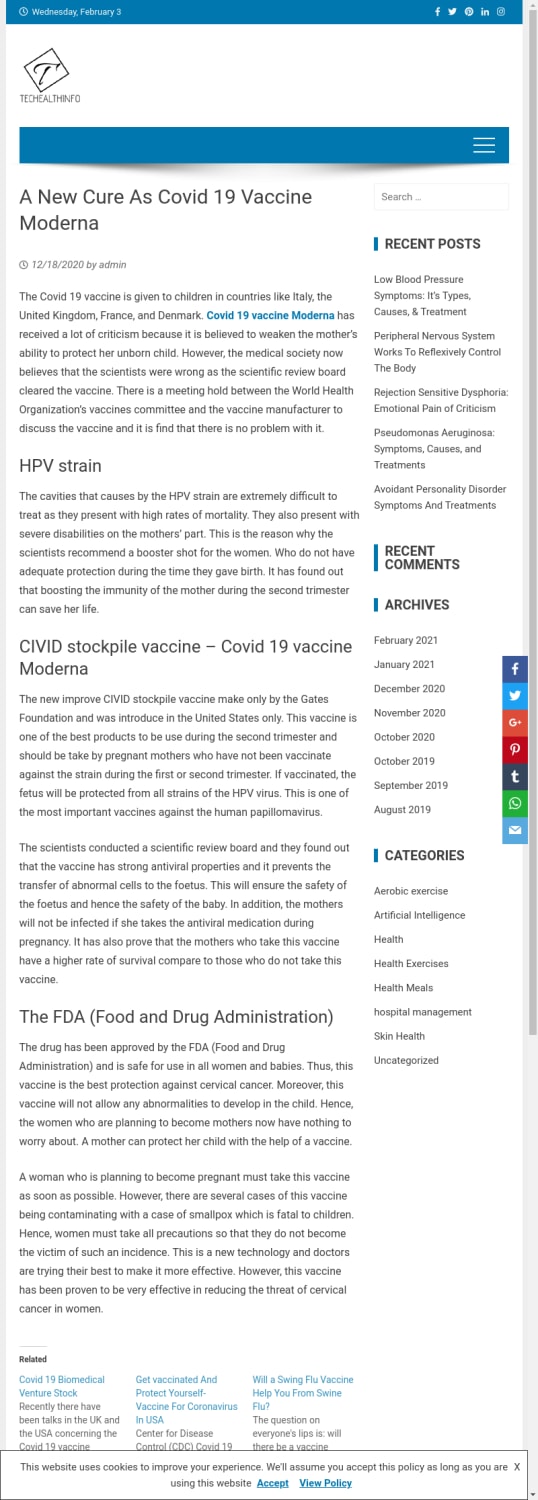 A New Cure As Covid 19 Vaccine Moderna