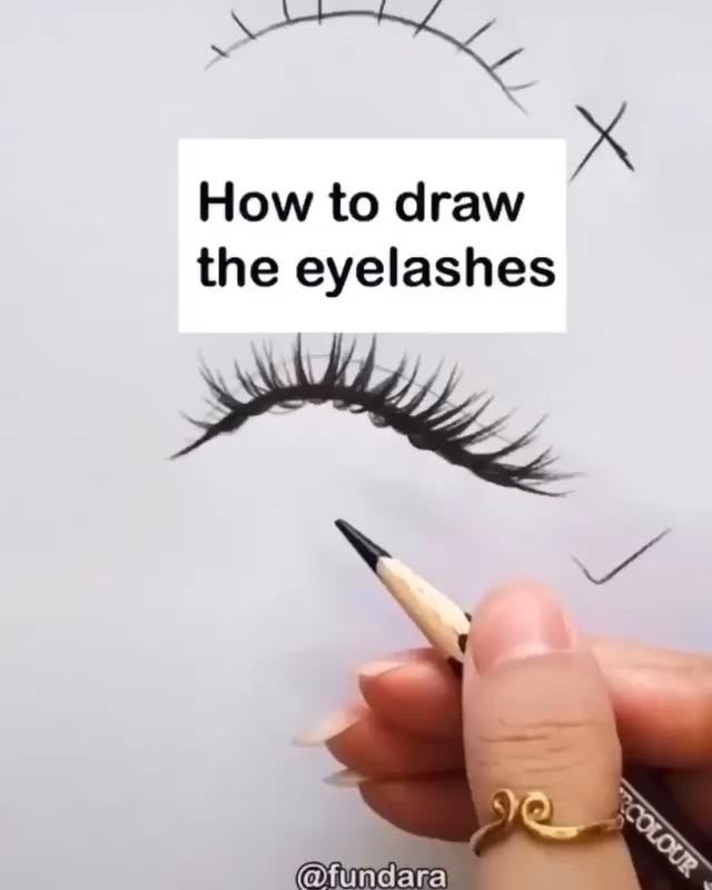 How To Draw The Eyelashes