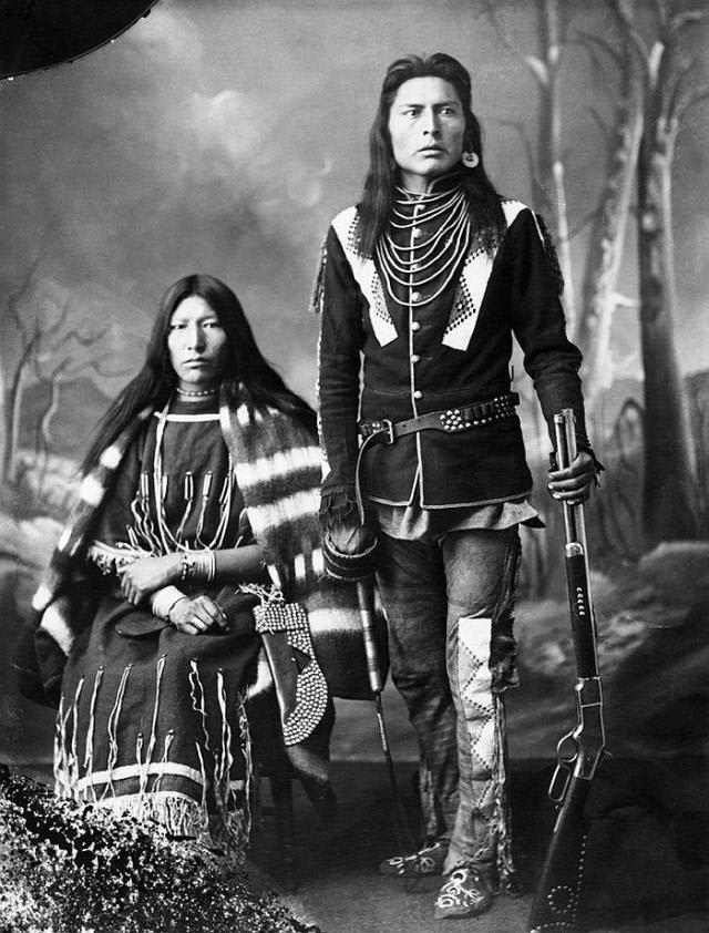 First Nations man and his wife - 1886.