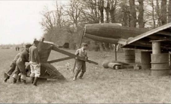 During WW2, the Germans built fake wooden airfields with wooden aircraft and vehicles in order to trick the Allies, however, the RAF responded by waiting for them to finish and then dropped a single fake wooden bomb on it. 1943