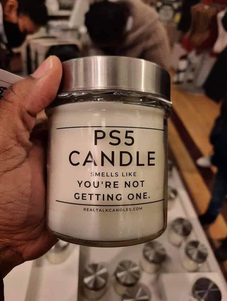 This all too real candle