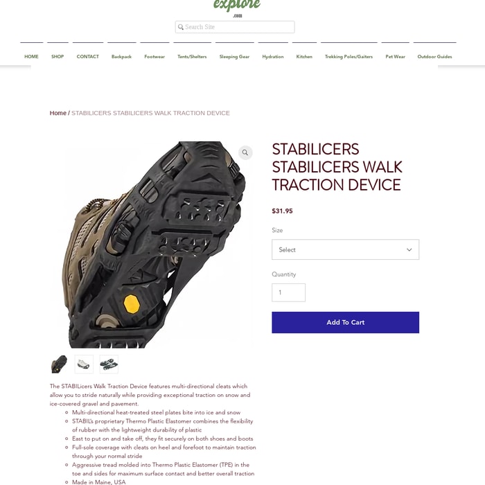 STABILICERS STABILICERS WALK TRACTION DEVICE