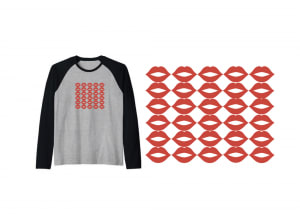 Easy to Make DIY Valentine Shirt With Red Lips