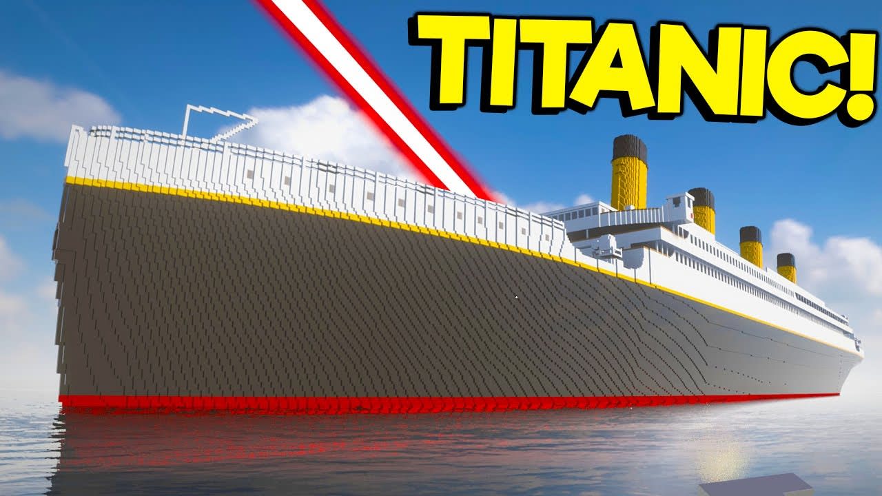 Cutting the Titanic in Half with a Death Beam! - Teardown Mods Gameplay