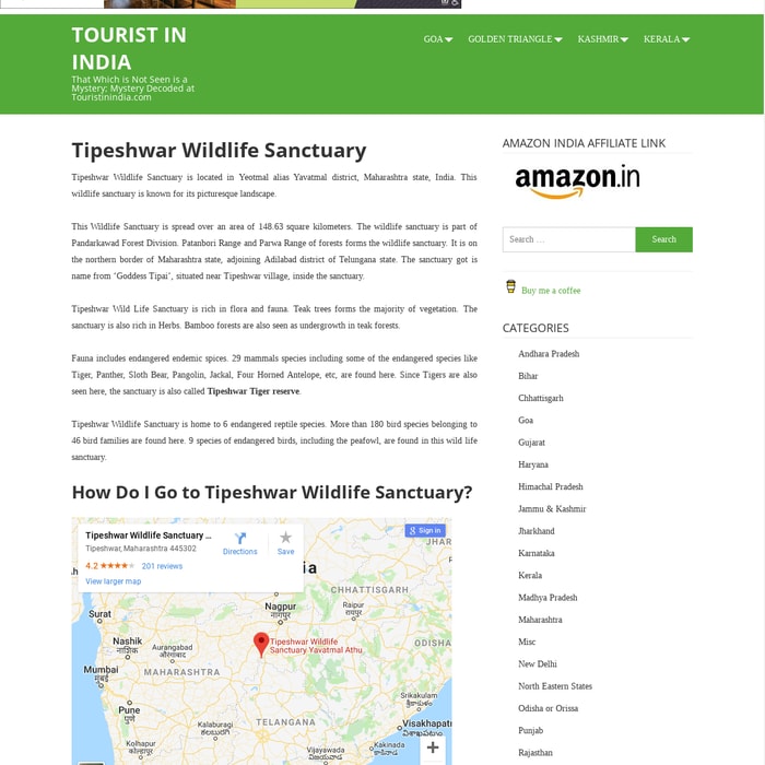 Tipeshwar Wildlife Sanctuary, Endangered Species