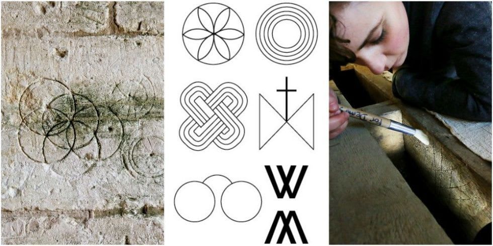 6 common witch markings found in barns and churches and what they actually mean