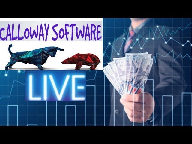 Calloway Software General Trading Session $280 Profit Even With A Losing Trade! Live