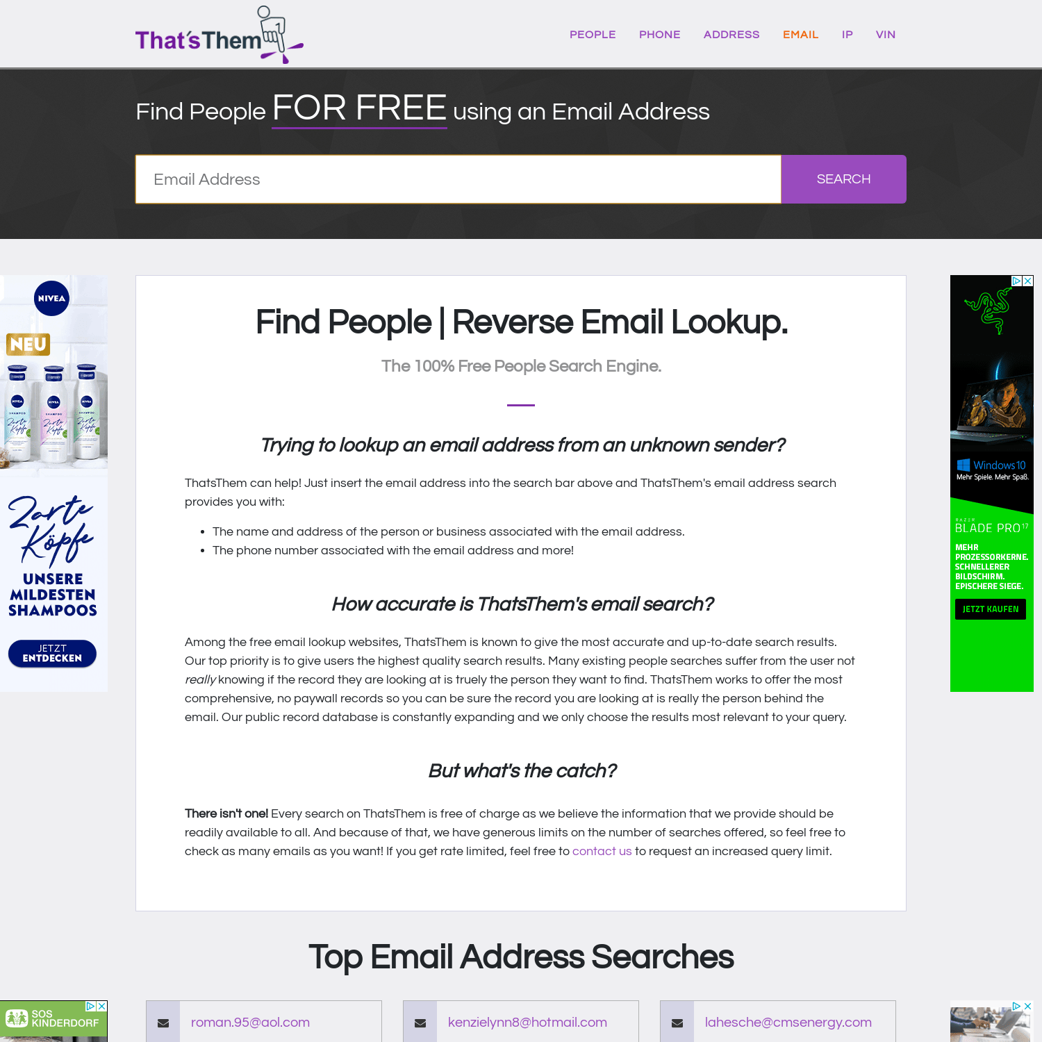 Find People for Free Using an Email Address