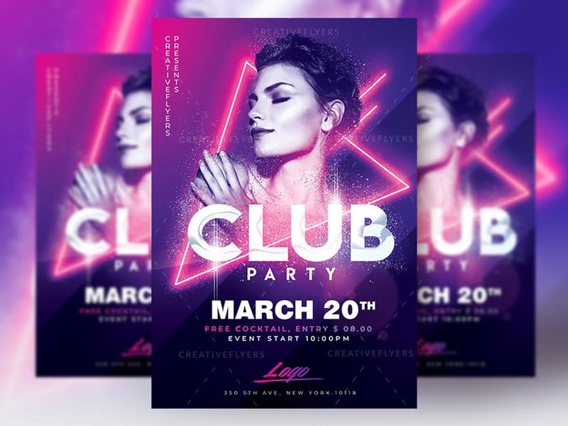 Best Club Party Flyer PSD Templates - CreativeFlyers