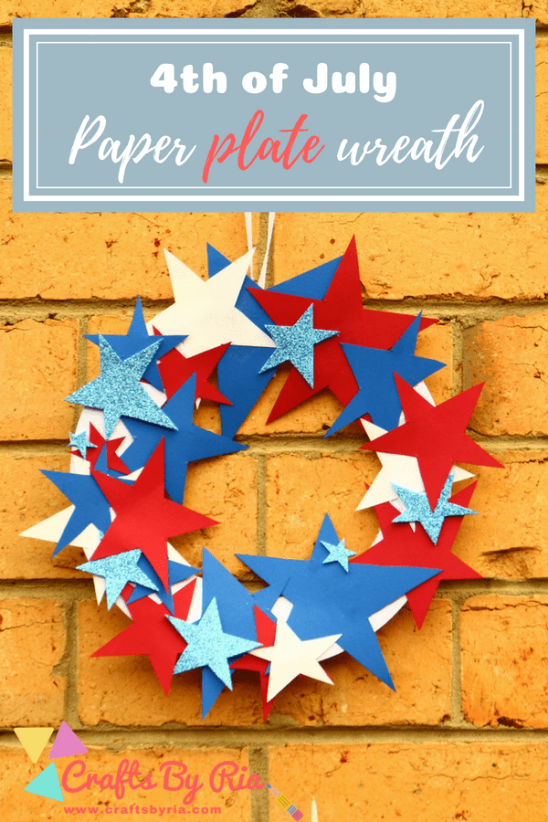 Easy 4th of July Paper Plate Weath