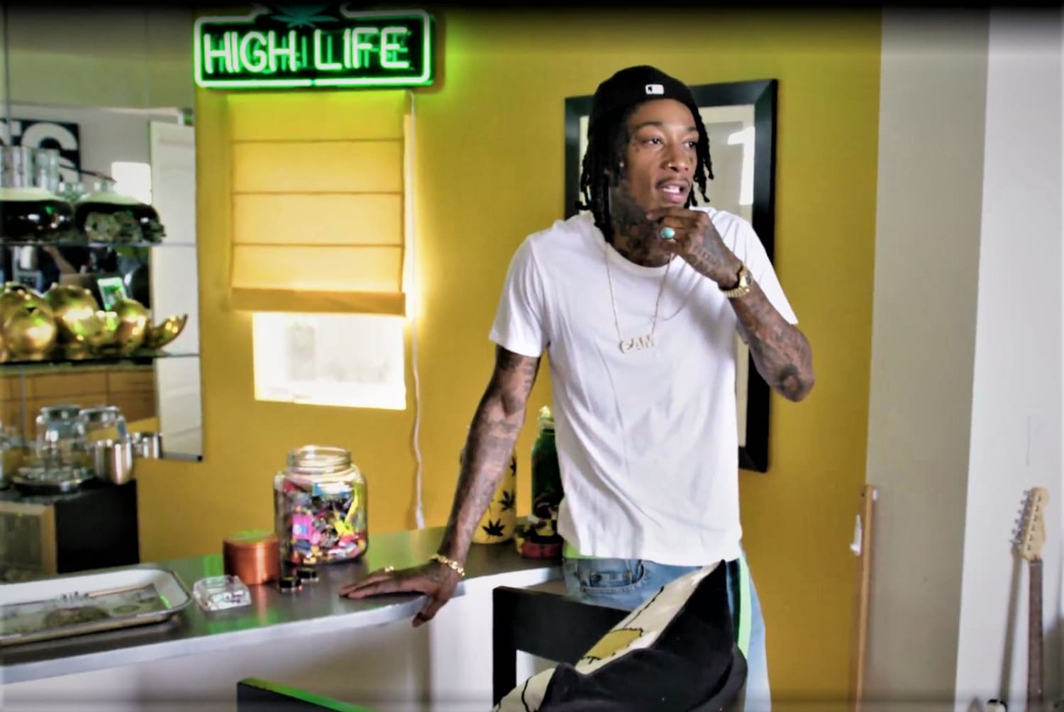 Wiz Khalifa's Fun L.A. Pad Comes with a Dab Bar, Weed Wall, and Gumball Machine