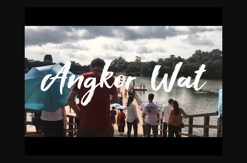 Angkor Wat temple in Cambodia video