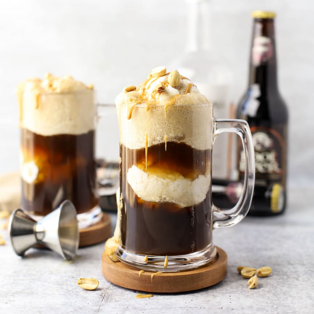 Boozy Peanut Butter Root Beer Floats