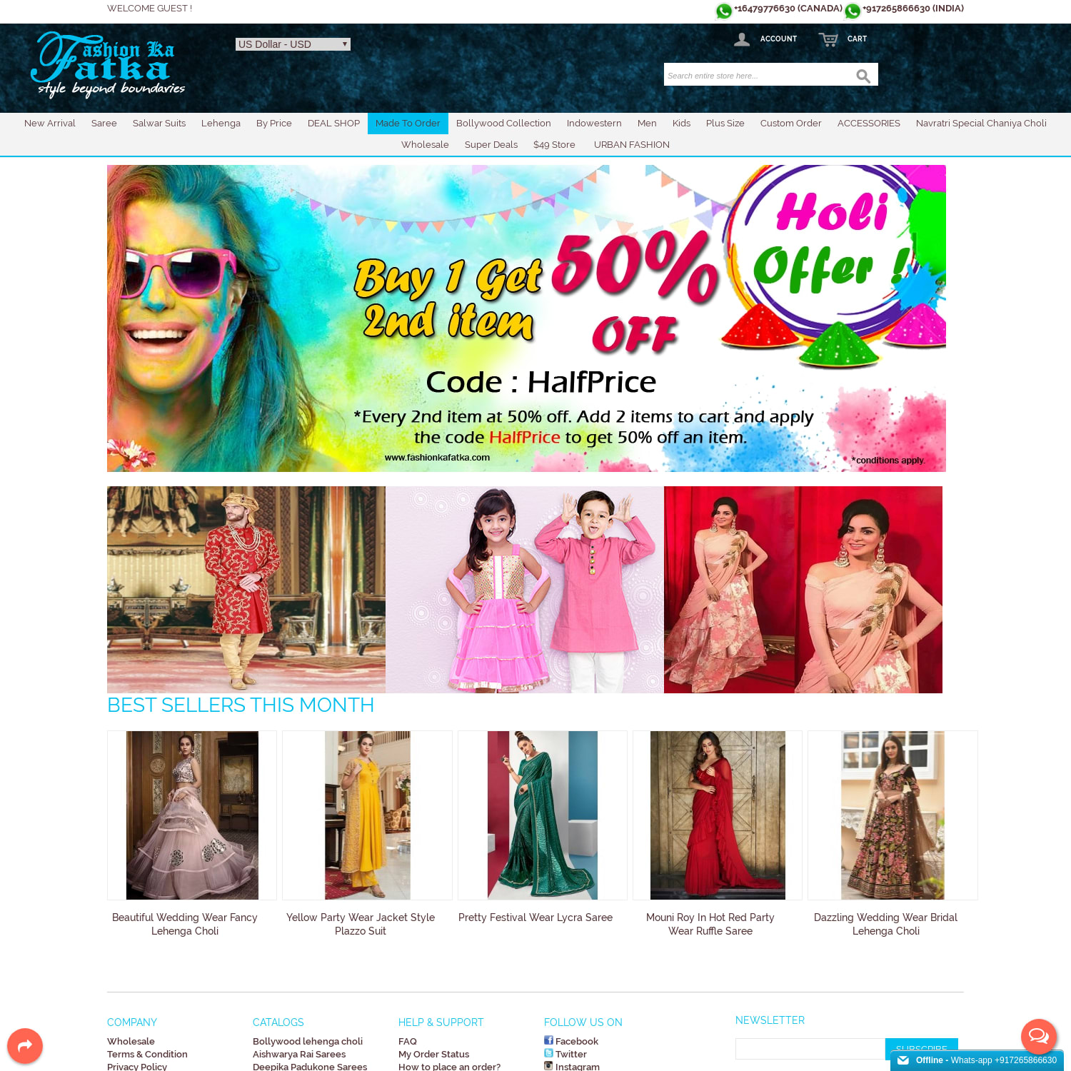 Ethnic Wear: Buy Latest Indian Wedding Dresses Online