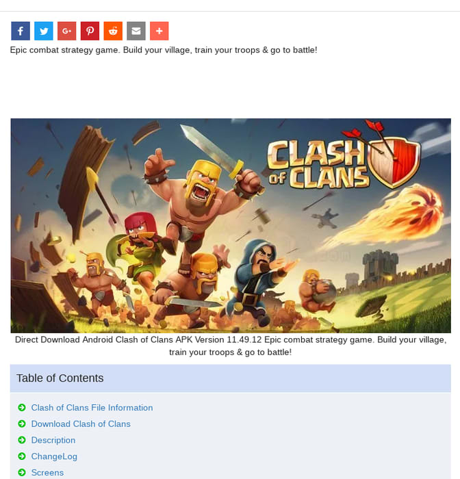Clash of Clans 11.49.12: Download Android APK
