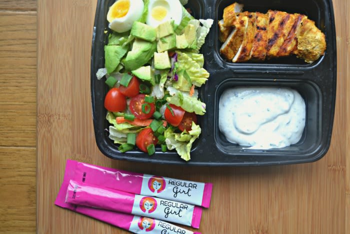 Chicken Shawarma Cobb Salad With Yogurt Sauce