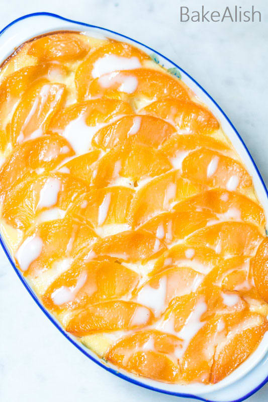 Canned Peach Pudding Recipe - Peaches and Cream Dessert Recipes