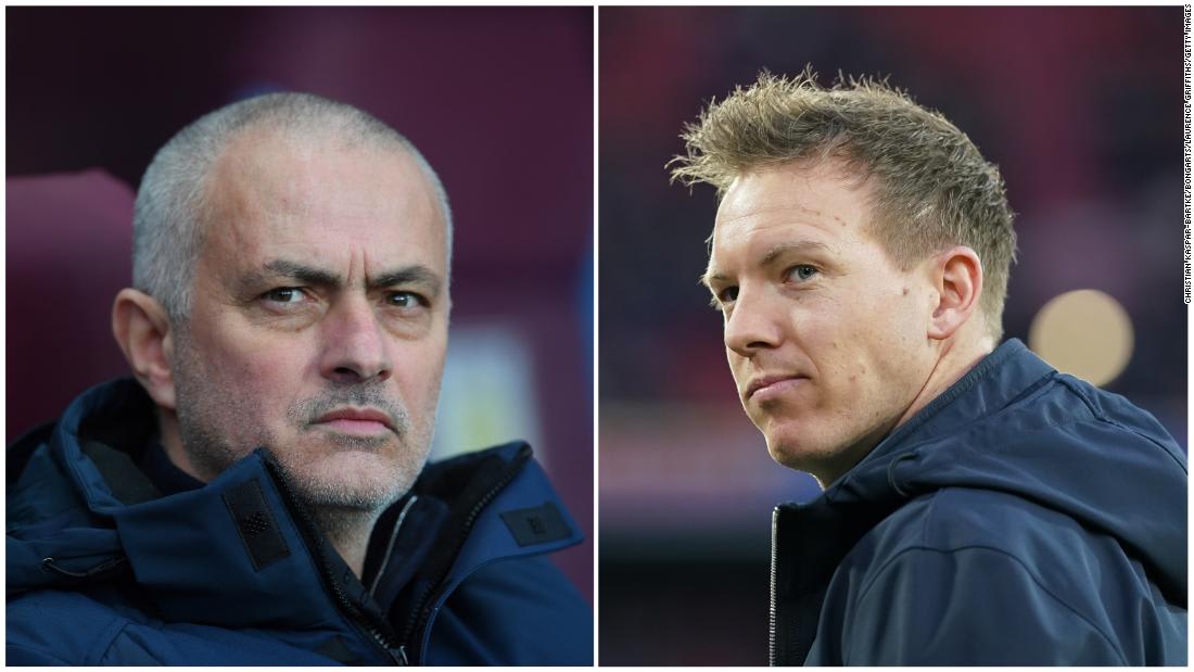 Champions League: Jose Mourinho meets 'Mini Mourinho' Julian Nagelsmann in clash of old and new