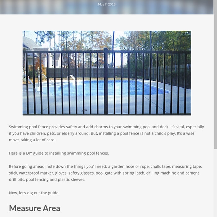 A DIY Guide to Installing a Swimming Pool Fence