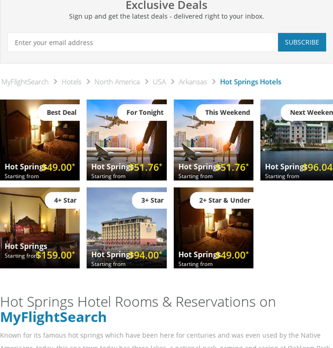 Hot Springs Hotels: Find Cheap Hotels Deals in Hot Springs AR