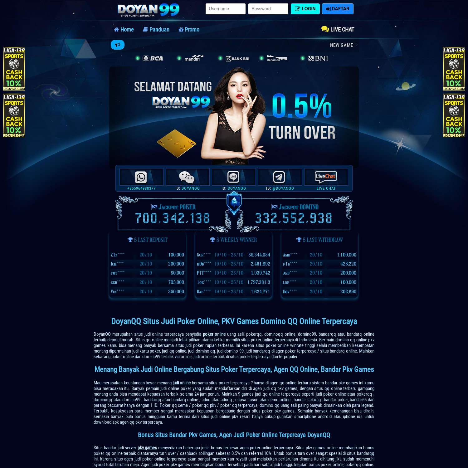 Situs Judi Poker, Domino QQ Online, Pkv Games Terpercaya
