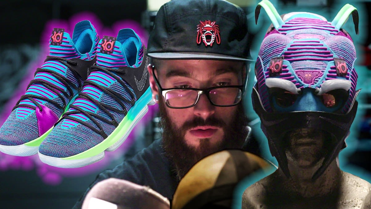 The Artist Tearing Up Ultra-Expensive Sneakers to Make Elaborate Masks