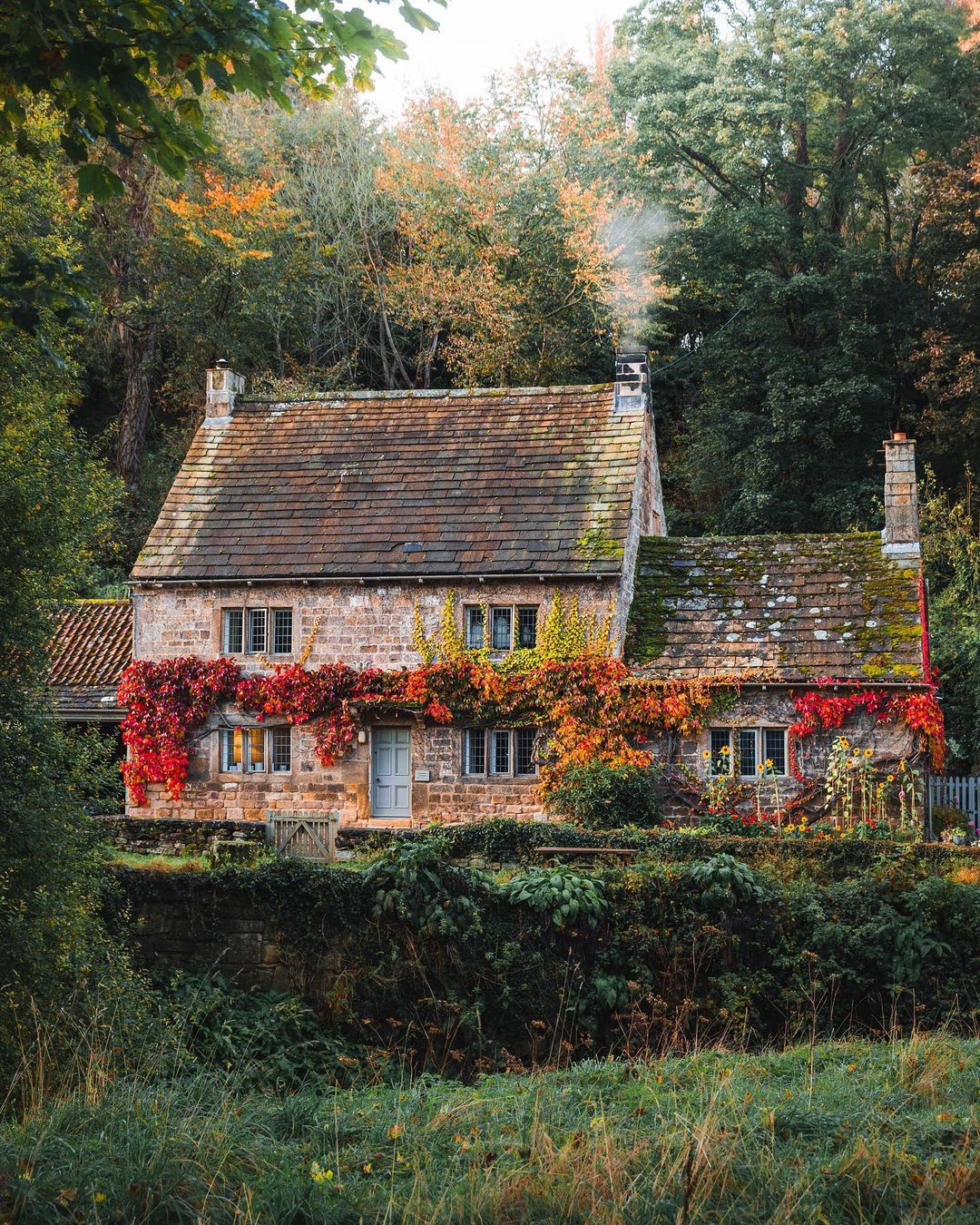 Stone cottage in North Yorkshire, England.