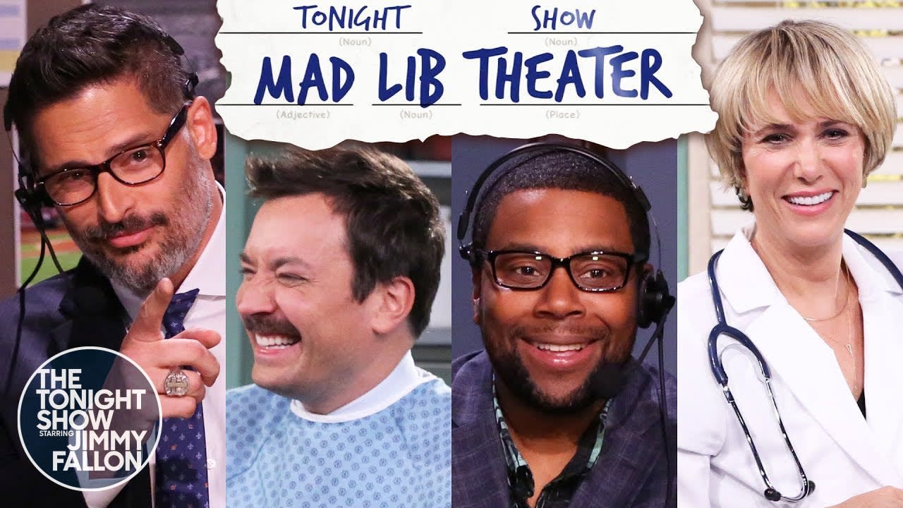 Mad Lib Theater with Kenan Thompson, Joe Manganiello and Kristen Wiig | The Tonight Show