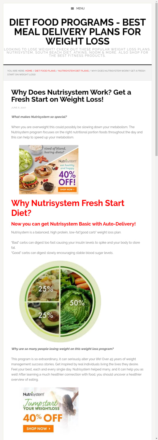 Nutrisystem Does it Really Work? Get Answers & Check Out Special Deal!