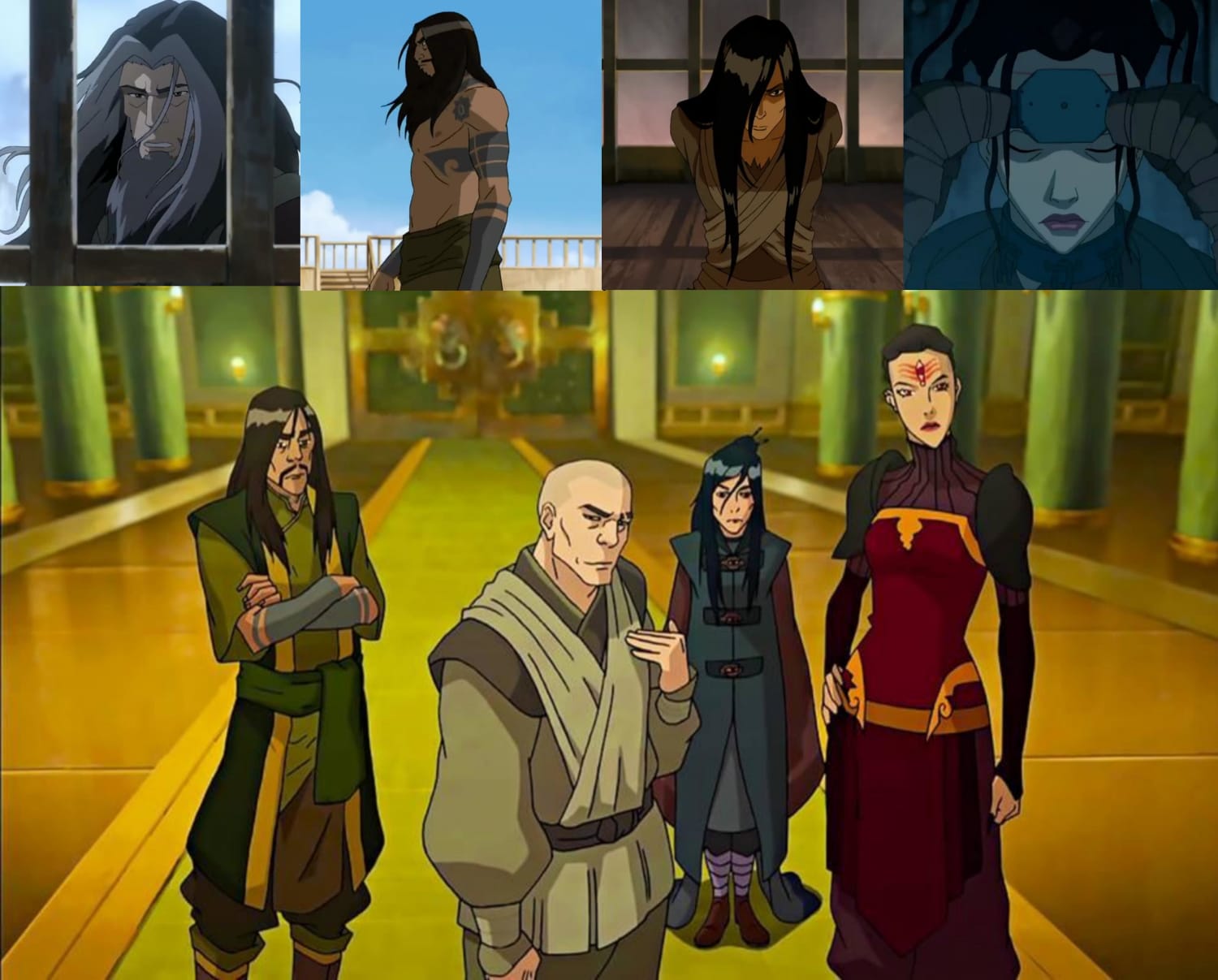 Can we talk about the red lotus these BFFs have been separated for 13 years broke each other out of prison and before they can commit their usual war crimes they went shopping together for new dope-ass clothes and then they all went and got haircuts together before giving the earth Queen the spankin