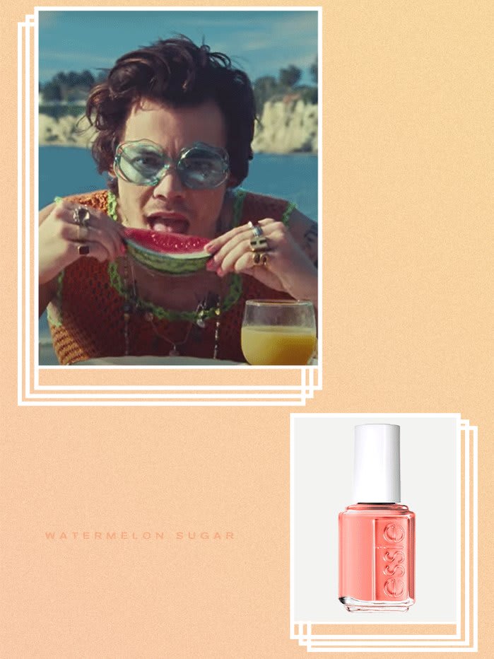 We found the $4 nail polish @Harry_Styles wore in his "Watermelon Sugar" video: