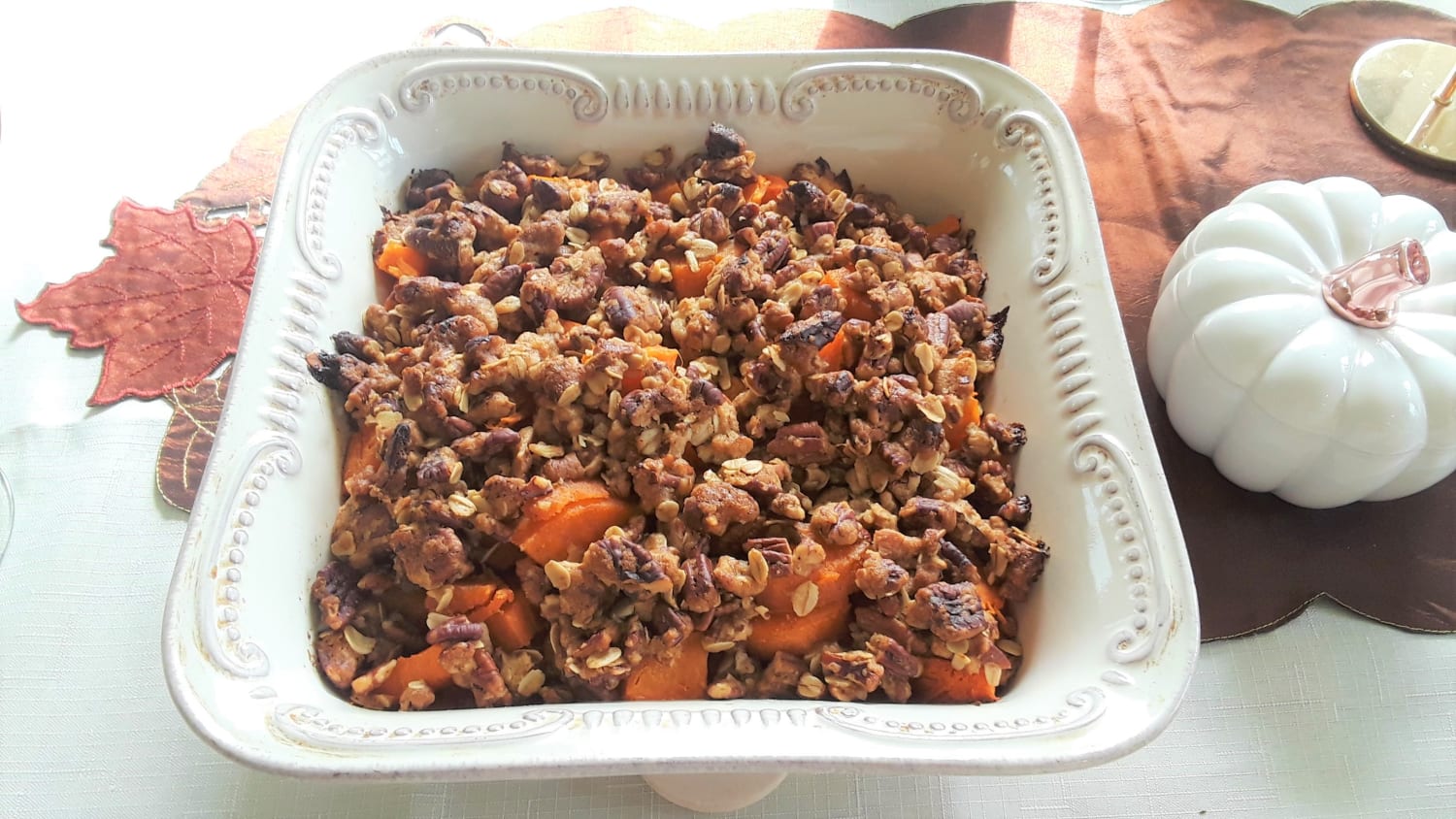 Baked Sweet Potatoes with Pecans