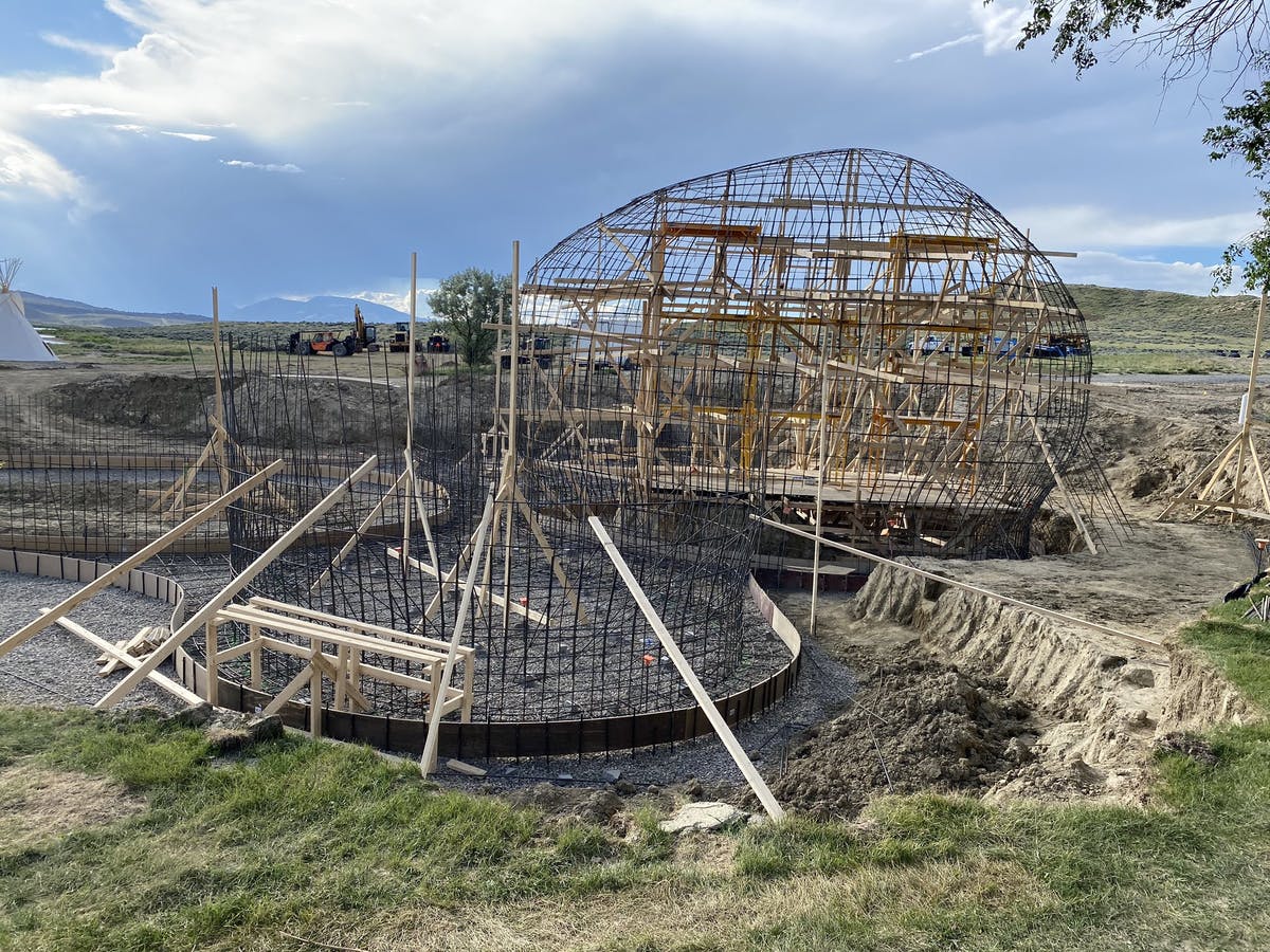Kanye West unveils renewed construction photos of dome shelters