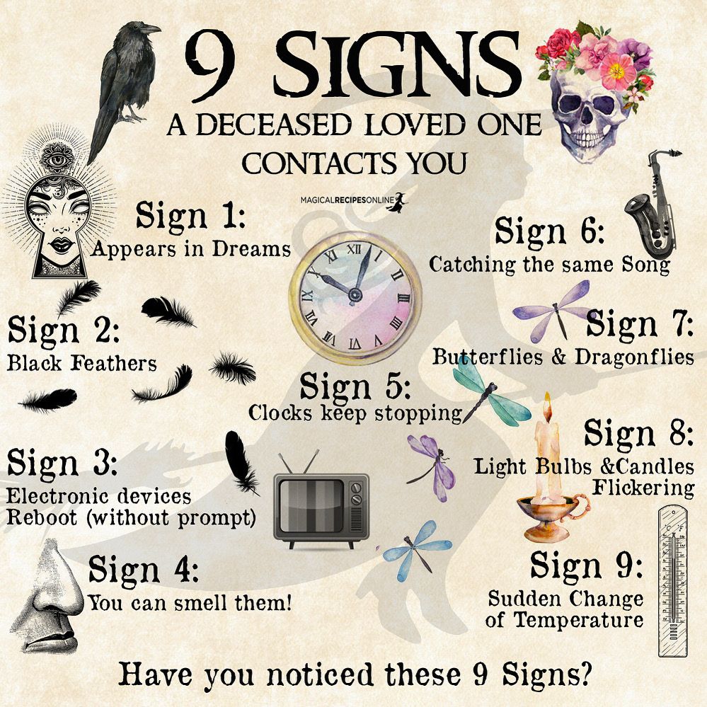 9 Signs a Deceased Loved One Is Attempting to Contact You - Magical Recipes Online