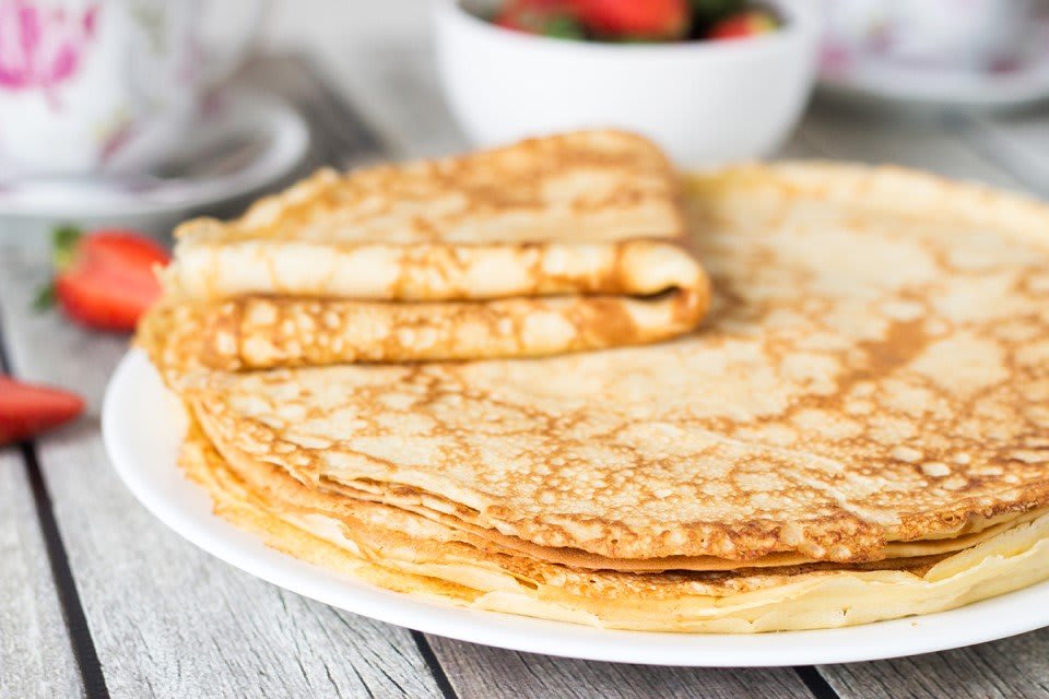 Russian Pancakes with Milk Recipe by Emily Howard