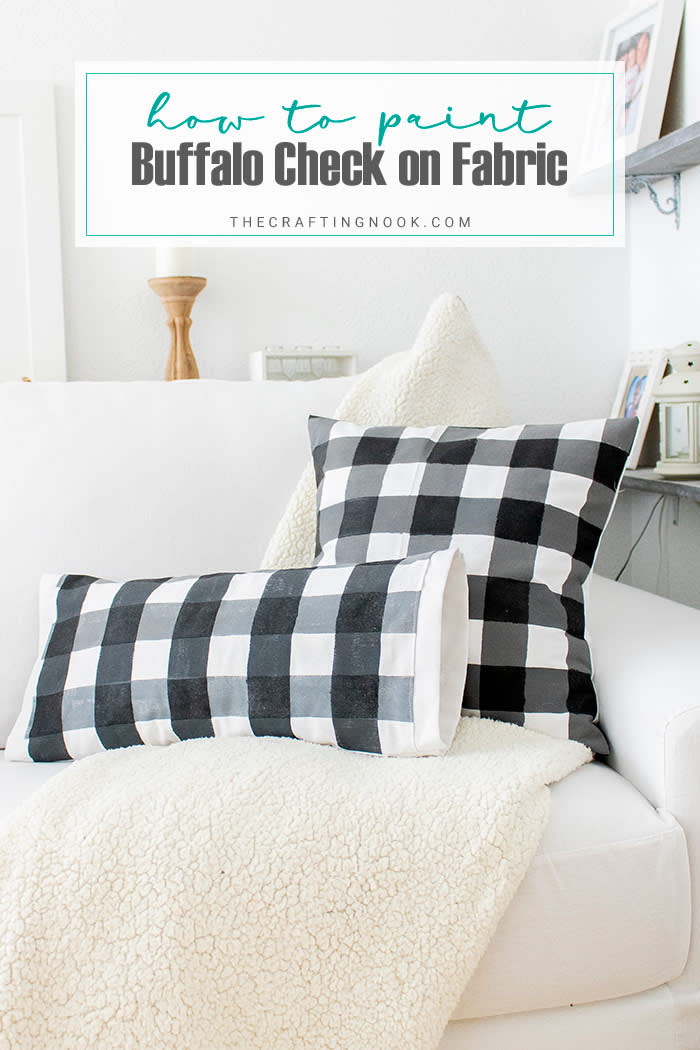 How to Paint Buffalo Check on Fabric