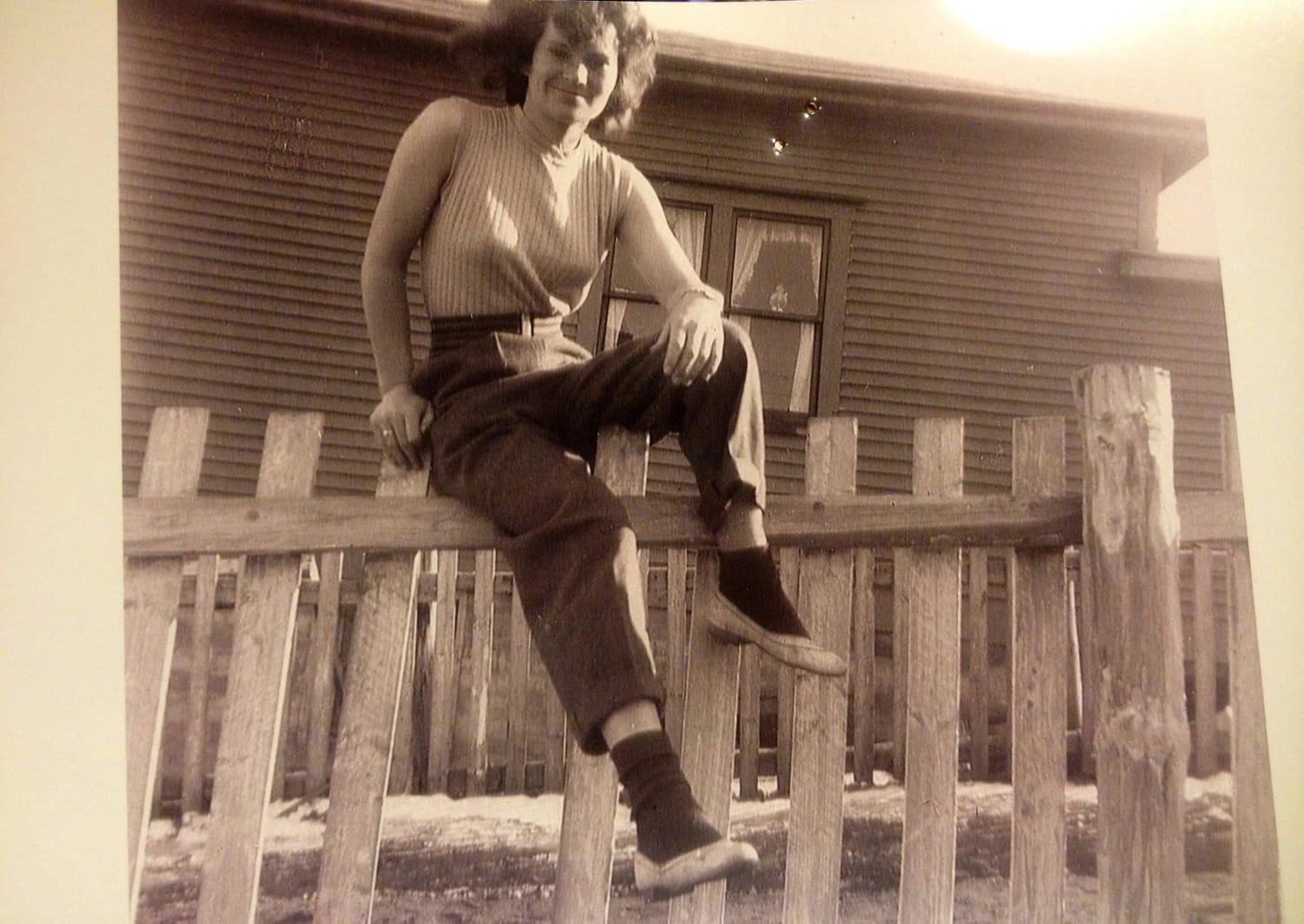 My grandmother hanging out in Canada sometime in the 1950s