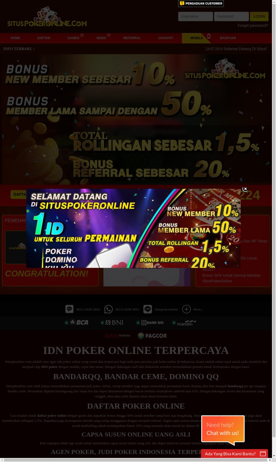 IDN Poker, Bandarqq, Daftar Poker Online Terpercaya, Capsa Susun