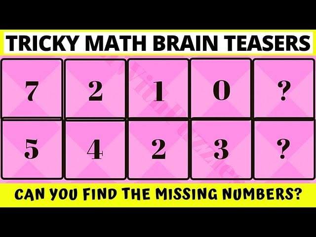 Tricky #Math #Brainteasers with Answers