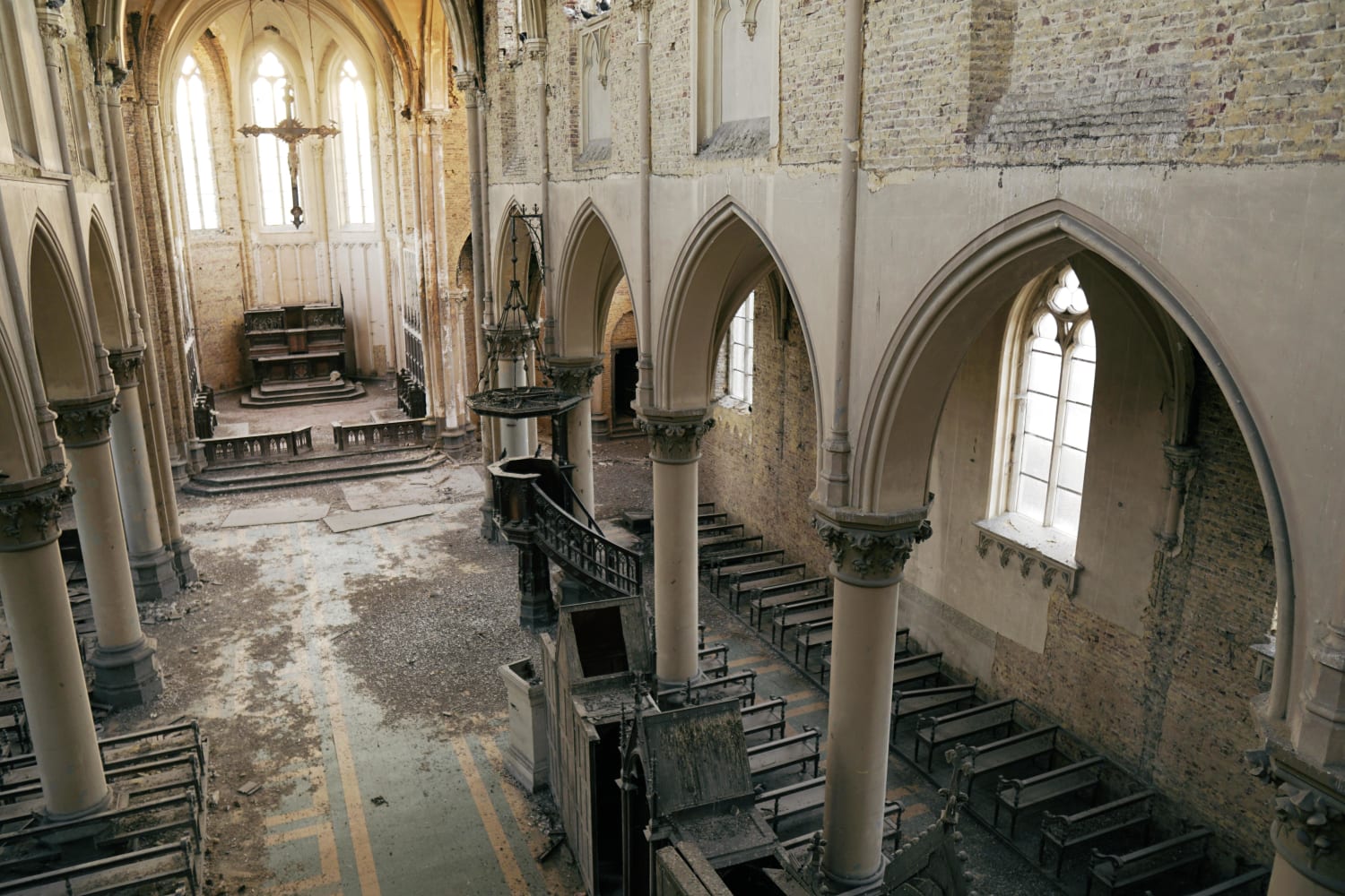 Abandoned Neo Gothic Church in Belgium (more info in the comments)