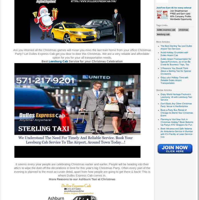 Book Your Christmas Leesburg Cab Service by Taxi Service Near Me