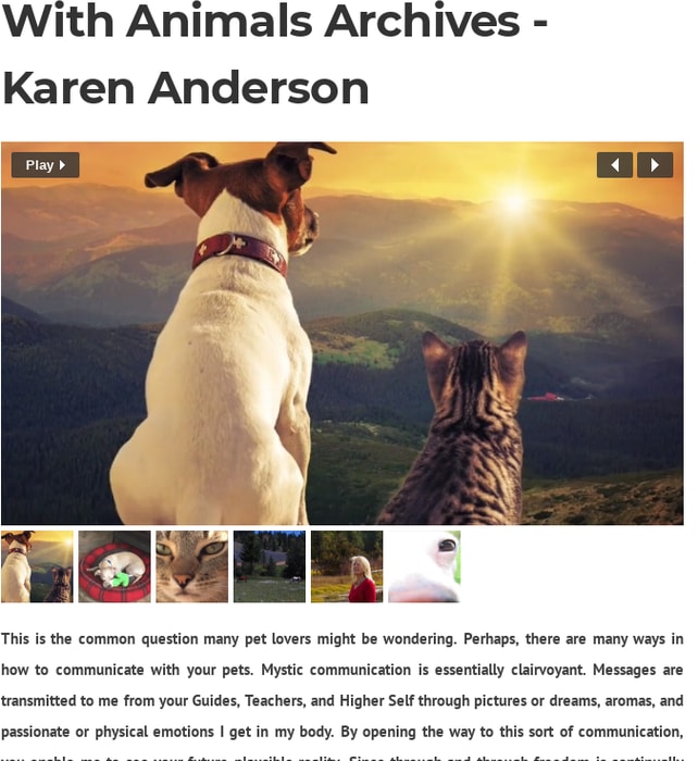 Learn How To Communicate With Animals Archives - Karen Anderson