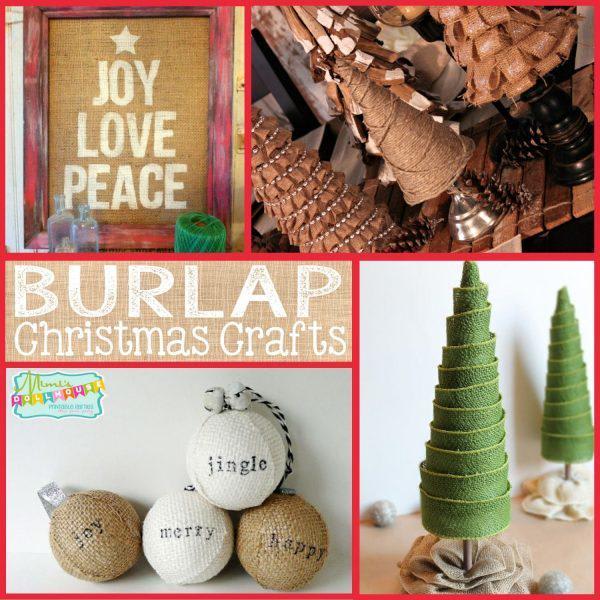 Christmas: Burlap Christmas Crafts