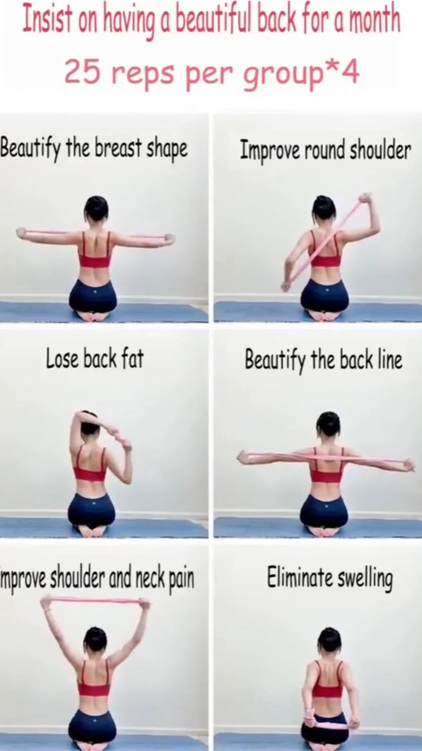 Easy exercise for beautiful back for a month